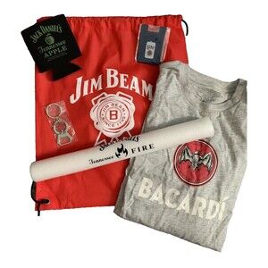 Jim Beam Sack Bacardi Shirt Jack Daniels Liquor Heineken Light Stick Miller Beer
